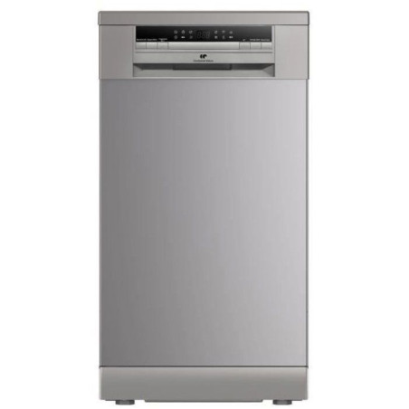 Lave-vaisselle pose libre - CONTINENTAL EDISON - CELV1145S - 11 couverts - 45 cm - 47 dB - Silver