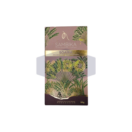 Soaïra chocolat au lait praliné cacahuète 33% 100g