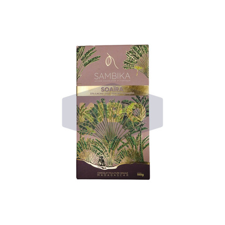 Soaïra chocolat au lait praliné cacahuète 33% 100g