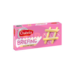 Biscuits bâtonnets briefing chocolat blanc 150g