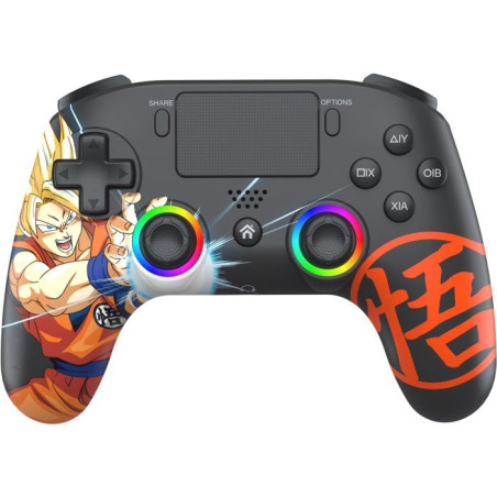 Manette sans fil - PS4 / PC - Dragon Ball Goku Super Saiyan - Bluetooth - Noir - SUBSONIC