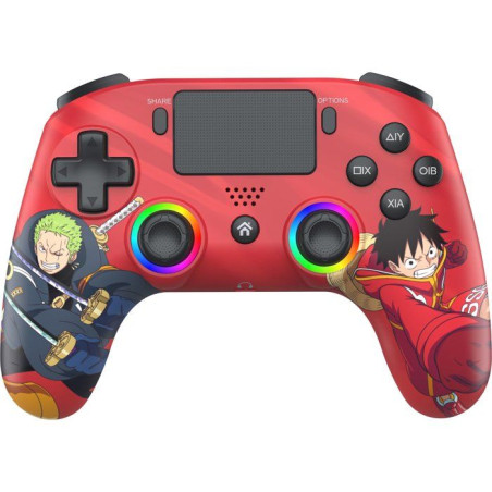 Manette sans fil - PS4 / PC - One Piece Luffy vs Zoro - Bluetooth - Noir - SUBSONIC