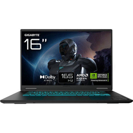 PC portable gamer - GIGABYTE - Windows 11 - Gaming A16 3WHK3FR894SH - 16 FHD+ - AMD Ryzen 7 260 - RTX 5070 - RAM 16Go - SSD 1To