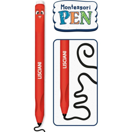 Montessori Pen Display Stylo Ergonomique - Jeu éducatif - LISCIANI - Premiers mots et écriture