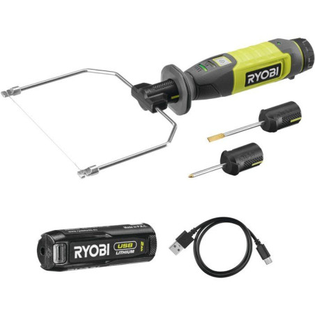 RYOBI Coupeur a fil chaud 4V USB Lithium - batterie 2Ah + chargeur - RHC4-120G