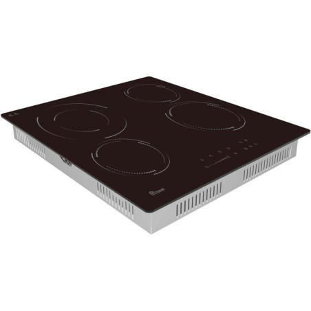 Table de cuisson vitrocéramique - TRIOMPH - 4 foyers - 6500 W - Sécurité renforcée