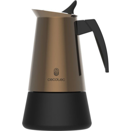 Cafetiere italienne - CECOTEC - Piccolina 600 Gold - 6 tasses - 300 ml - Compatible induction