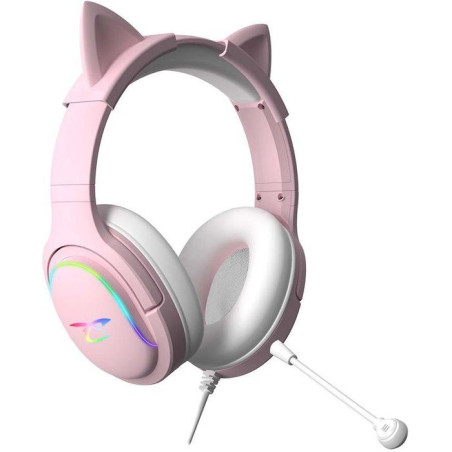Casque gaming - SUBSONIC - Spectra LED Rose - Haut-parleurs 50 mm - LED RGB dynamiques - Multi-plateformes