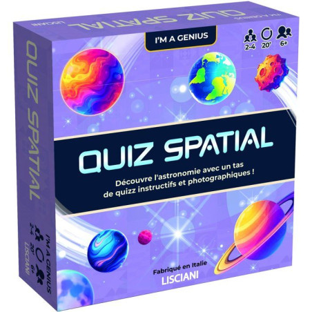 I'm Genius Quiz Spatial - Jeu éducatif - LISCIANI - Astronomie - Quiz interactifs