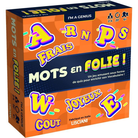 I'm Genius Mots en Folie ! - Jeu éducatif de vocabulaire - LISCIANI - Langage - Défis adaptés
