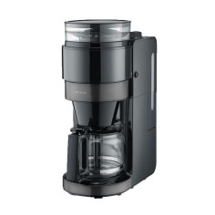 Machine a café filtre avec broyeur - SEVERIN - KA4830 - Technologie Perfect Grind - verseuse verre 8 tasses - Noir/Inox
