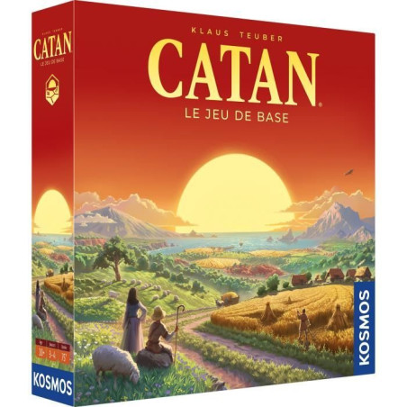 KOSMOS Jeu de plateau CATAN (Refresh) - Best-seller Stratégie et Négociation - des 10 ans - 3 a 4 joueurs - 60 a 120 min