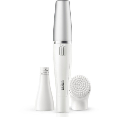 Épilateur visage 2-en-1 - BRAUN - Face SE810 - Wet & Dry - Brosse nettoyante - Précision