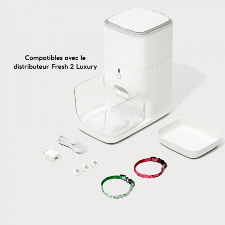 Collier connecté chat - CATLINK - Fresh 2 Luxury - RFID - Lot de 2 - Identification