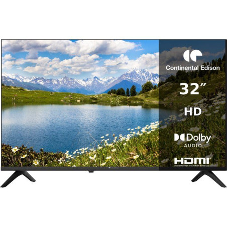 CONTINENTAL EDISON - CELED32HD26B7 - TV LED HD 32“ (79 cm) - 3xHDMI, 2xUSB - noir