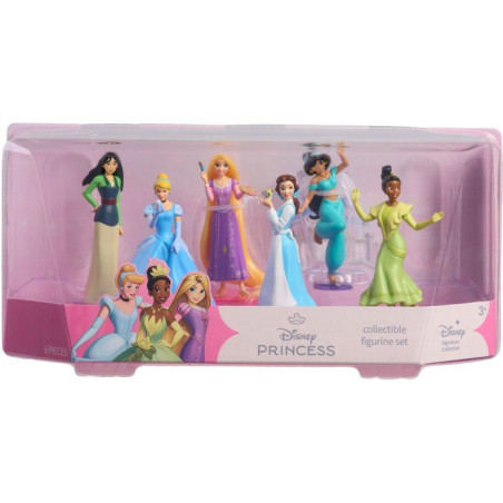 Coffret figurines - DISNEY Princess - 6 figurines de 8 cm - Princesses Disney - Collection
