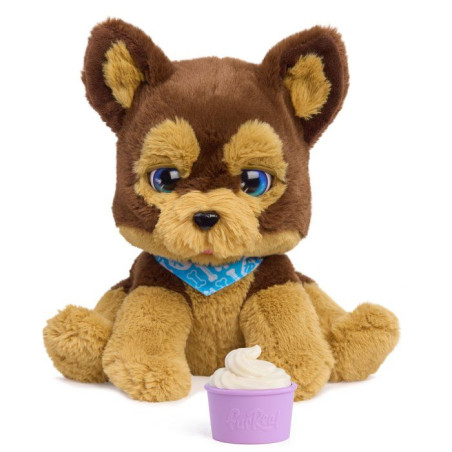 Peluche interactive chien - furReal Friends - Benny le chiot câlin - Plus de 30 sons et réactions - Accessoire friandises