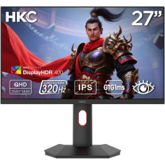 Ecran PC Gamer - HKC - 27 - QHD - 320Hz - Dalle Fast IPS - 1ms - G27H4P