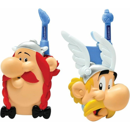 Lexibook, Astérix, Talkies-Walkies 500m, Jeu de Communication pour Enfant, 2 canaux de Communication, Piles