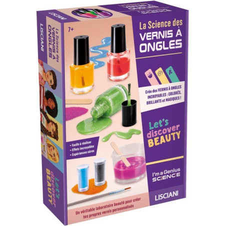 I'm A Genius La Science des Vernis - Coffret scientifique - LISCIANI - Création de vernis colorés