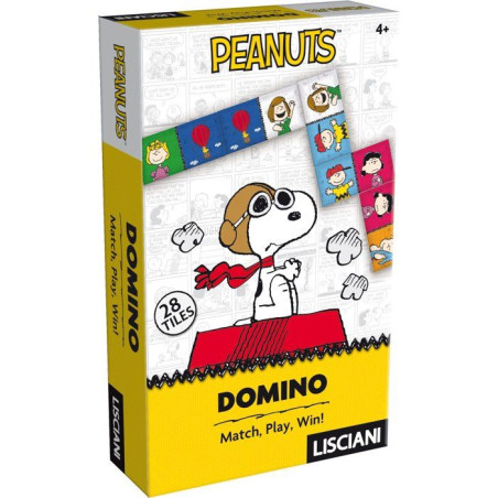 Peanuts Jeu de Dominos - Jeu classique - LISCIANI - Univers Snoopy