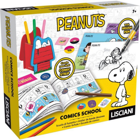 Peanuts Activités Créatives Comics - Atelier bande dessinée - LISCIANI - Univers Snoopy - Création d'histoires