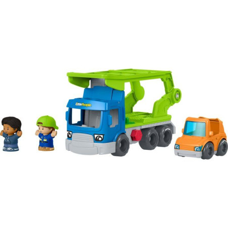 Véhicule jouet - LITTLE PEOPLE FISHER-PRICE - Transporteur - Sons - 2 figurines