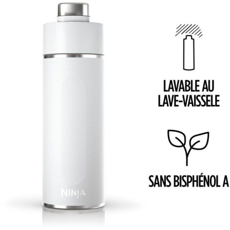 Gourde isotherme Thirsti - NINJA - Gris Foncé - 530 ml - Acier inoxydable