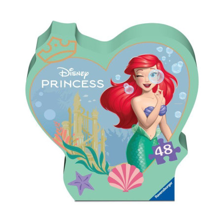 Ravensburger - Puzzle enfant de 48 pieces - Princesse Ariel - Boite forme - 12004396