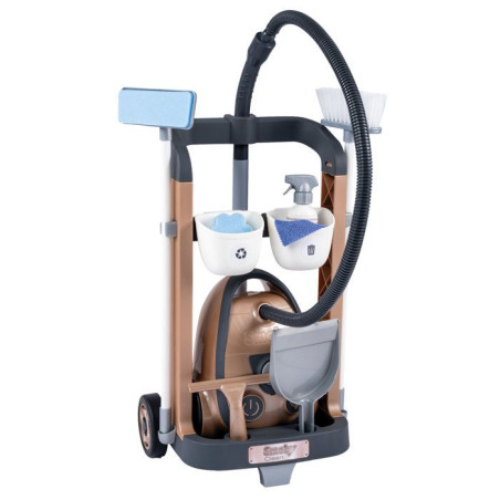 Smoby - Rowenta Chariot Ménage+ Aspirateur - Des 3 ans - Fabriqué en France