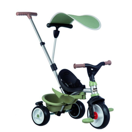 Smoby - Tricycle Baby Balade Vert - Des 10 mois - Fabriqué en France