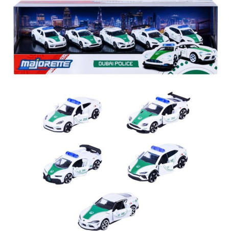 MAJORETTE - Dubai Police 5 véhicules Giftpack - Des 3 ans