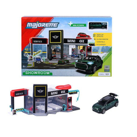 Diorama Mini + 1 Véhicule - MAJORETTE - Présentoir collector sous licence - Voiture métal incluse - Échelle 1/64 - Des 3 ans