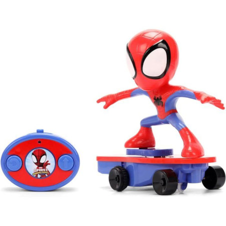 Jada - Figurine - Marvel Spidey Radiocommandé Skateboard- Des 8 ans
