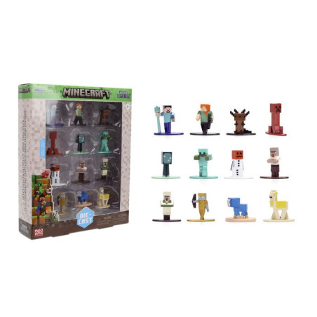 Jada - Figurine - Minecraft 4cm set 12Pieces - 2 - Des 3 ans