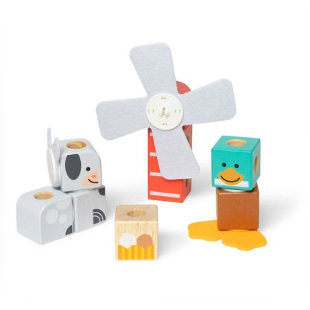 Les Amis De La Ferme - 16 Pieces - Blockables - Melissa & Doug - SPINMASTER - A Partir De 2 Ans