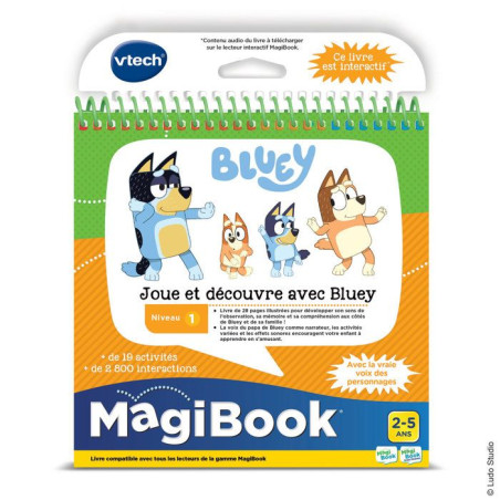 VTECH - MAGIBOOK - JOUE ET DECOUVRE AVEC BLUEY - Multicolore