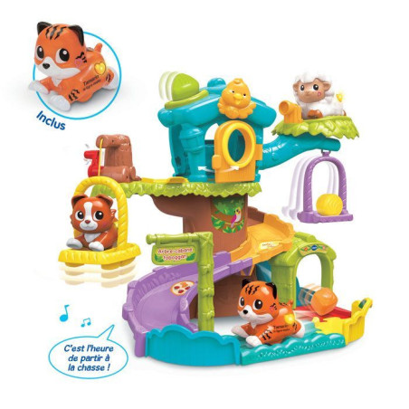 VTECH - TUT TUT ANIMO BISOUS - ARBRE CABANE TOBOGGAN (+TAMARIN LE TIGRE MALIN) - Multicolore