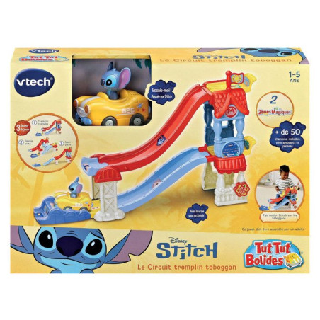 VTECH - TUT TUT BOLIDES STITCH - CIRCUIT TREMPLIN TOBOGGAN - Multicolore