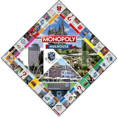 Monopoly Mulhouse - Jeu de société - WINNING MOVES - Édition locale collector