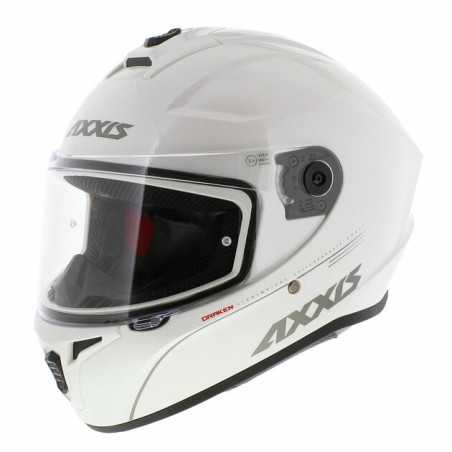 Casque moto FF112D Draken S Solid V.2 A10 Gloss pearl white/L AXXIS