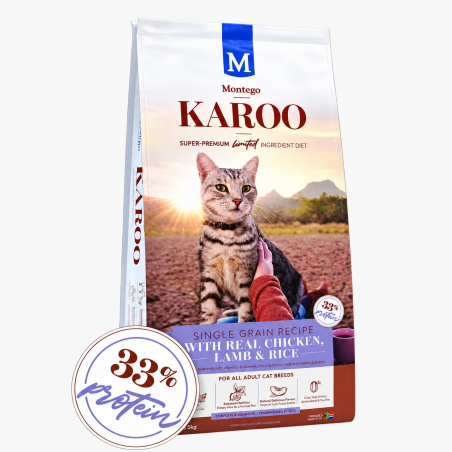 Croquettes pour chat au poulet et agneau KAROO - 4 kg