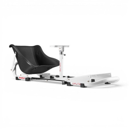 Cockpit de simulation racing - OPLITE - NitroKart V2 - Blanc - Ergonomique - Réglable - Immersion totale