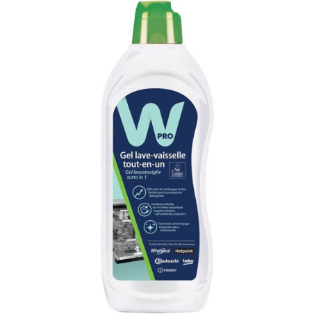 Gel lave-vaisselle - WPRO - NGE100 - Ecolabel - Détergent complet - 650 ml