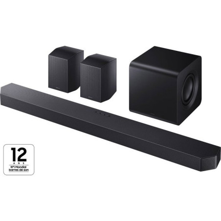 Barre de son - SAMSUNG - HW-Q930H - 9.1.4 canaux - Caisson de basses sans fil - Enceintes arriere incluses