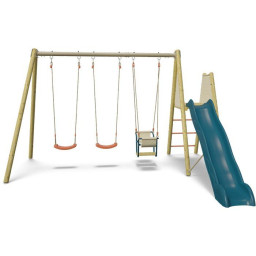Portique en bois - 3 agres...