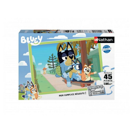 Puzzle 45 p - apres-midi en famille / bluey