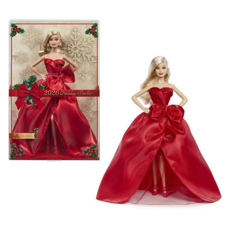 Poupée - BARBIE - Joyeuses Fetes Blonde JJX65 - Édition spéciale - Tenue festive - Collection