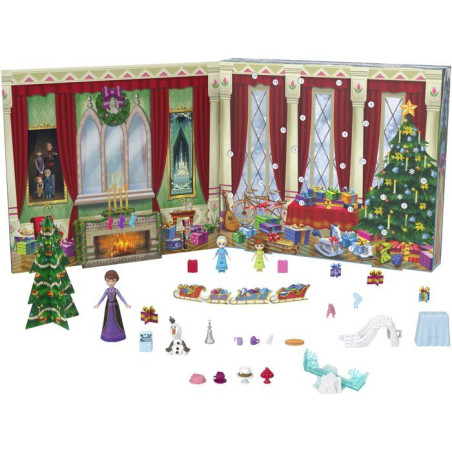 Calendrier de l'Avent - DISNEY PRINCESS - Reine des Neiges JLJ06 - 24 surprises - Figurines - Accessoires