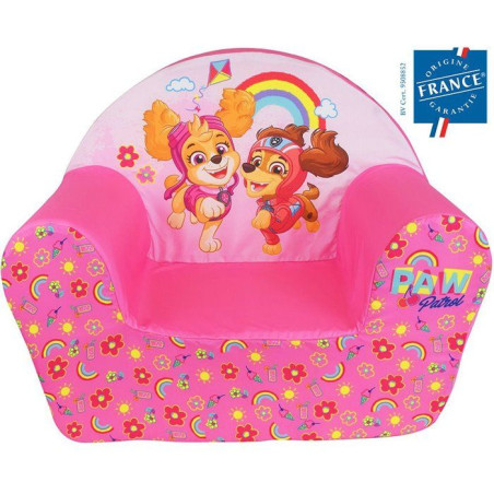 Fauteuil club enfant - FUN HOUSE - Pat'Patrouille Stella et Liberty - Origine France Garantie - mousse légere - 52 x 42 x 33 cm